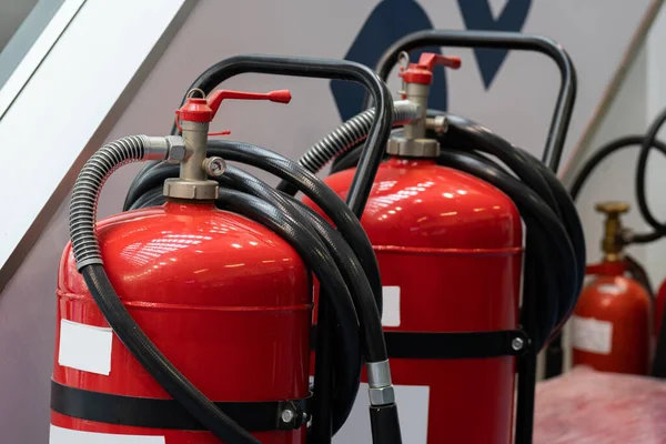 Cierre Extintores Seguridad Contra Incendios — Foto de Stock