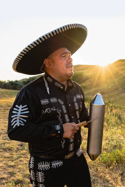 Meksikalı Müzisyen Mariachi Guira — Stok fotoğraf