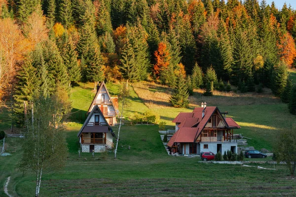 Landscape House Autumn — Stock Photo, Image
