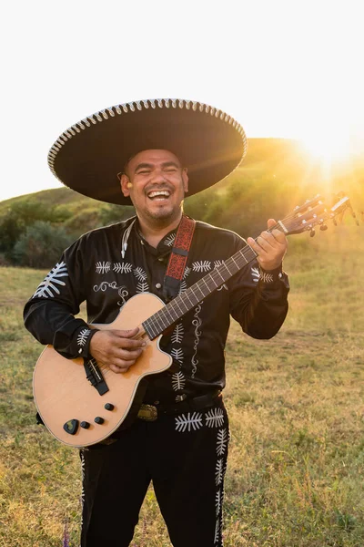 Musiciens Mexicains Mariachi Guitare Musiciens Mexicains Mariachi Guitare — Photo
