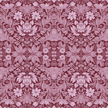 Kusursuz desenli soyut çiçek süslemeleri, barok, modernist ve sanat yeni moda.