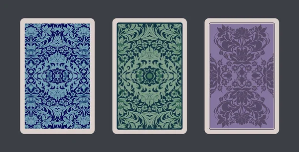 Ornamental Retro Style Frames Banners Text Blank Space Tarot Cards