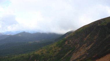 Yükselen nehirler dağlara kadar yükselir. Bulutlar Ukrayna dağı boyunca çok fazla nem taşır..