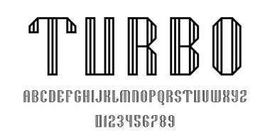 Alfabe yazı tipi harfleri kümesi ve çizgiler vektör illüstrasyonlu modern soyut tasarımı numaralar