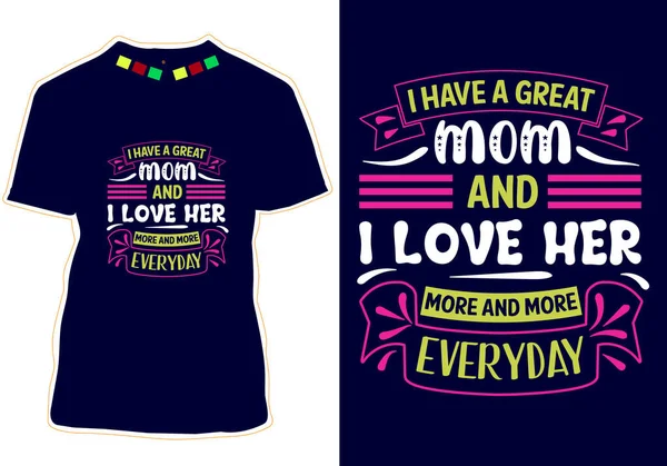Happy Mothers Day Shirt Design Vector — Stockvektor