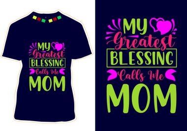 Mutlu Anneler Günü Tişört Tasarımı