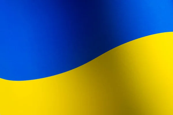 Närbild Foto Flagga Ukraina — Stockfoto