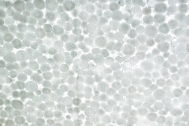 Bir parça beyaz köpük.