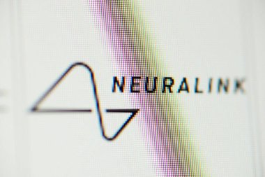 Neuralink logo on computer screen, close-up. Chernihiv, Ukraine - 15 January 2022 clipart