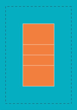 Voleybol sahası bilgi, baskı ve kitaplar için harika,