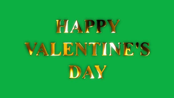 화면을 행복한 발렌타인 텍스트 애니메이션 — 비디오