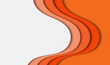 Soyut arkaplan ile kağıt kesimi tasarımı. İş sunumları, afişler, el ilanları, posterler ve davetiyeler için vektör tasarımı. Renkli renk