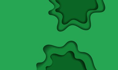 Soyut arkaplan ile kağıt kesimi tasarımı. İş sunumları, afişler, el ilanları, posterler ve davetiyeler için vektör tasarımı. Renkli renk