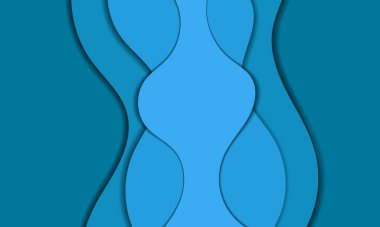 Soyut arkaplan ile kağıt kesimi tasarımı. İş sunumları, afişler, el ilanları, posterler ve davetiyeler için vektör tasarımı. Renkli renk