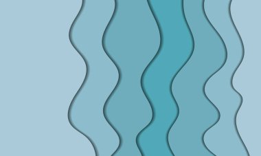 Soyut arkaplan ile kağıt kesimi tasarımı. İş sunumları, afişler, el ilanları, posterler ve davetiyeler için vektör tasarımı. Renkli renk