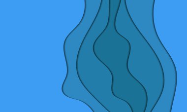 Soyut arkaplan ile kağıt kesimi tasarımı. İş sunumları, afişler, el ilanları, posterler ve davetiyeler için vektör tasarımı. Renkli renk