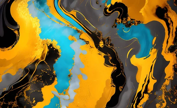 abstract background of acrylic paint in water