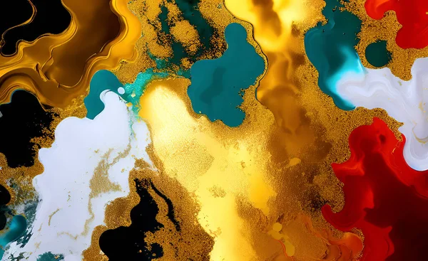 abstract background of colorful liquid paint splashes of acrylic painting. modern artistic illustration. color toned-colored tones