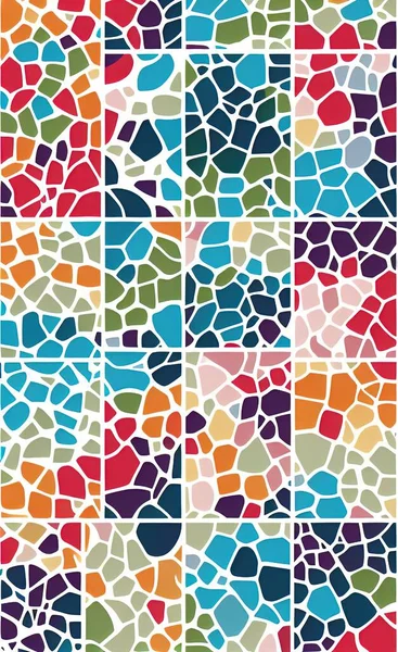 abstract mosaic pattern, colorful background