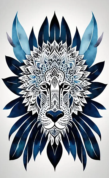 vector illustration of a beautiful tribal tattoo style