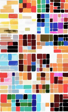 Tekstil ve duvar kağıdı desenleri. Basılabilir dijital illüstrasyon çalışması. Çiçek Yazdırma Tasarımı.