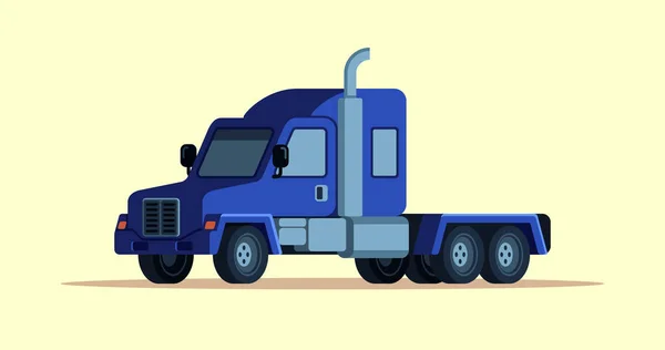 Милий Плоский Американський Вантажівка Вектор — стоковий вектор