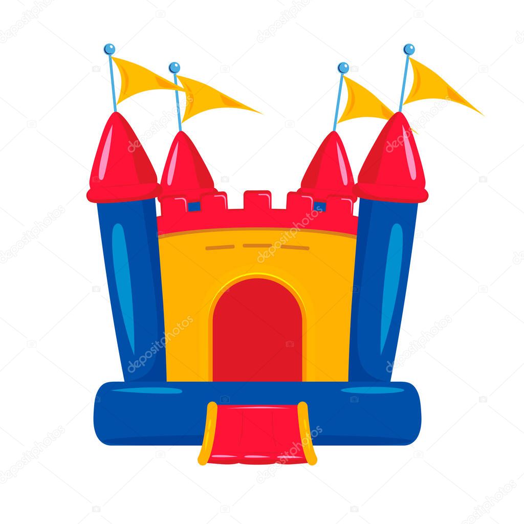 Bounce house logo icon design vector flat modern isolated illustration
