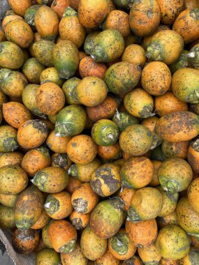 Piyasada satılan çiğ betel fındıkları.