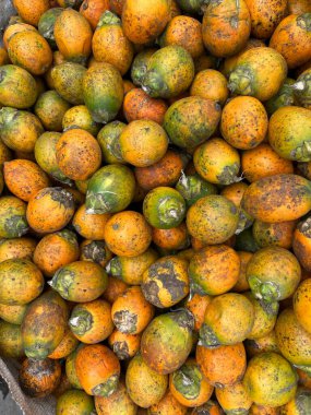 Piyasada satılan çiğ betel fındıkları.