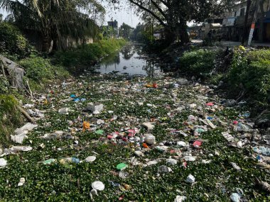 Geçmişte, su nehirden akıyordu, ama şimdi nehir çöpler yüzünden öldü..