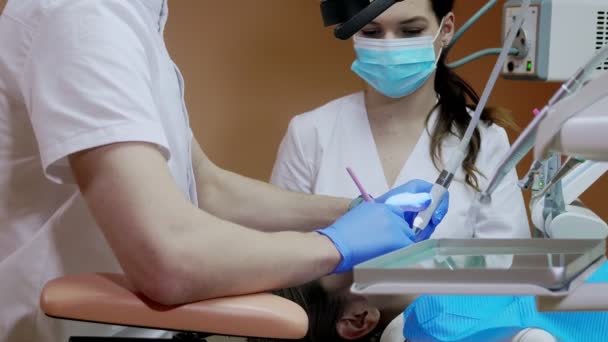 Эксперт Стоматологической Помощи Оптимального Здоровья Полости Рта Красивые Зубы Здоровые — стоковое видео