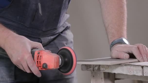 Tuiles Meulage Carrelage Professionnel Pour Installation Plancher Construction Rénovation Réparation — Video