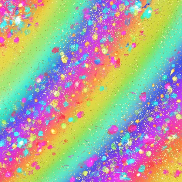 Fondo Digital Abstracto Colorido Con Confeti —  Fotos de Stock