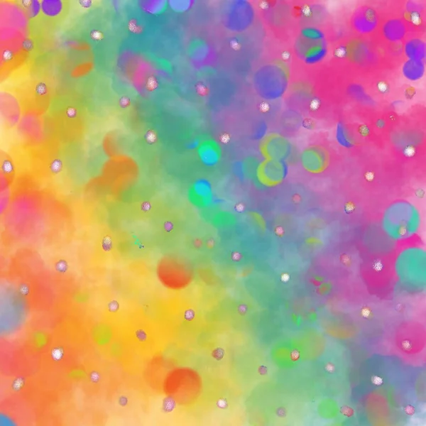 Jeweled Regenbogen Digitaler Hintergrund — Stockfoto