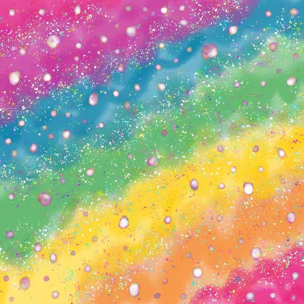 Jeweled Regenbogen Digitaler Hintergrund — Stockfoto
