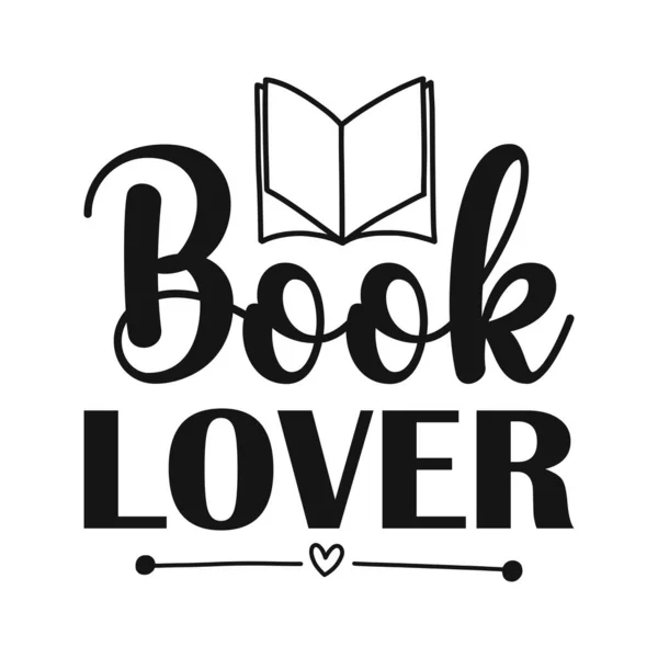 Book Lover Vector Illustration Design Fashion Graphics Shirt Prints Posters — Stock Vector