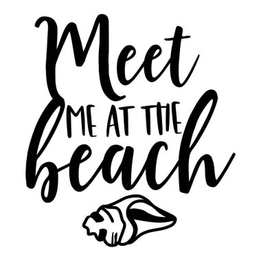 Yazdırma için vektör tasarımı olan plaj ifade çizelgesinde buluşalım.