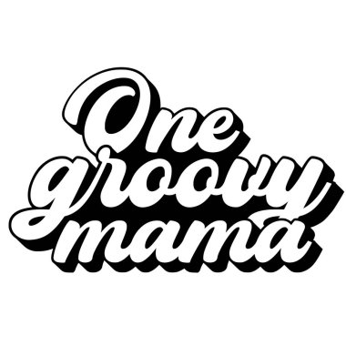 Bir harika anne cümle vektör illüstrasyonu, yazdırma için vektör tasarımı