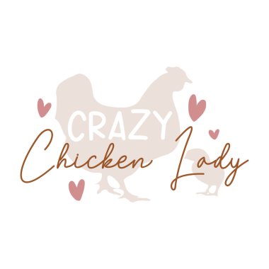 Chicken quote vector illustration, vector design for printing