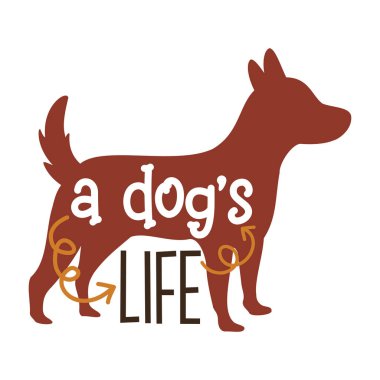  Dog quote vector illustration, vector design for printing