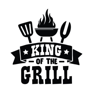 Tasarımınız için Grill 'in Kralı alıntısı. Motivasyonel ilham verici alıntılar.