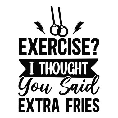 Ekstra kızartma, tipografik vektör tasarımı, izole metin, harf kompozisyonu dediğini sanıyordum.  