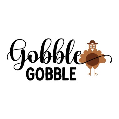 gabbble tipografik vektör tasarımı, izole metin, harf bileşimi  