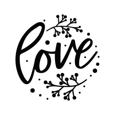 aşk tipografik vektör tasarımı, izole metin, harf kompozisyonu 
