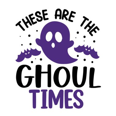 Ghoul çarpı tipografik vektör tasarımı, izole metin, harf bileşimi  