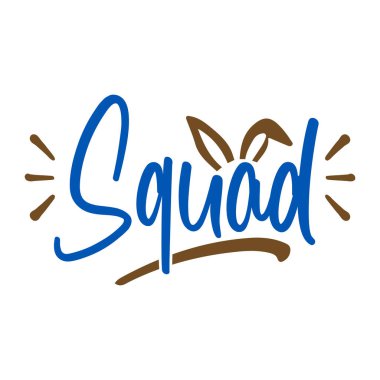 takım tipografik vektör tasarımı, izole metin, harf bileşimi 