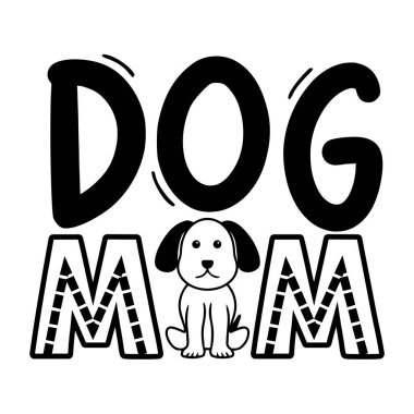 dod mam tipografik vektör tasarımı, izole metin, harf bileşimi 