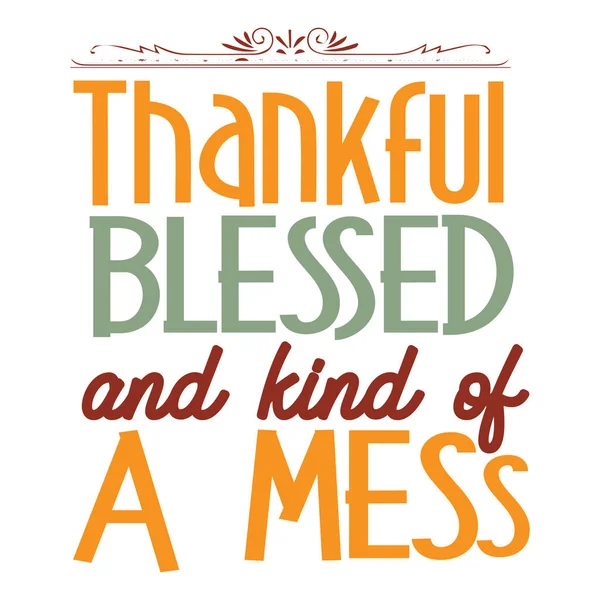 Minnettar ve dağınık bir tipografik vektör tasarımı, izole edilmiş metin, harf kompozisyonu 