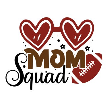 anne takımı tipografik vektör tasarımı, izole metin, harf kompozisyonu 