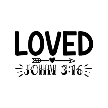 John Typographic vektör tasarımı, izole metin, harf kompozisyonu sevildi  